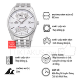 Đồng hồ nam Orient Multi Year lịch vạn niên RA-BA0004S10B dây thép size 43.5mm