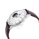 Đồng hồ nam dây da Orient Classic Open Heart RA-AG0002S10B (màu trắng bạc )