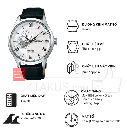 Đồng hồ nam cao cấp Seiko Presage SARY095 Zen Garden Made in Japan SSA379J1