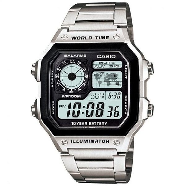 Đồng hồ dây sắt Casio AE-1200WHD-1AVDF