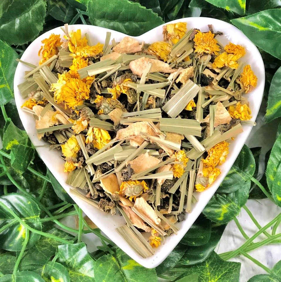 Trà oolong gừng sả