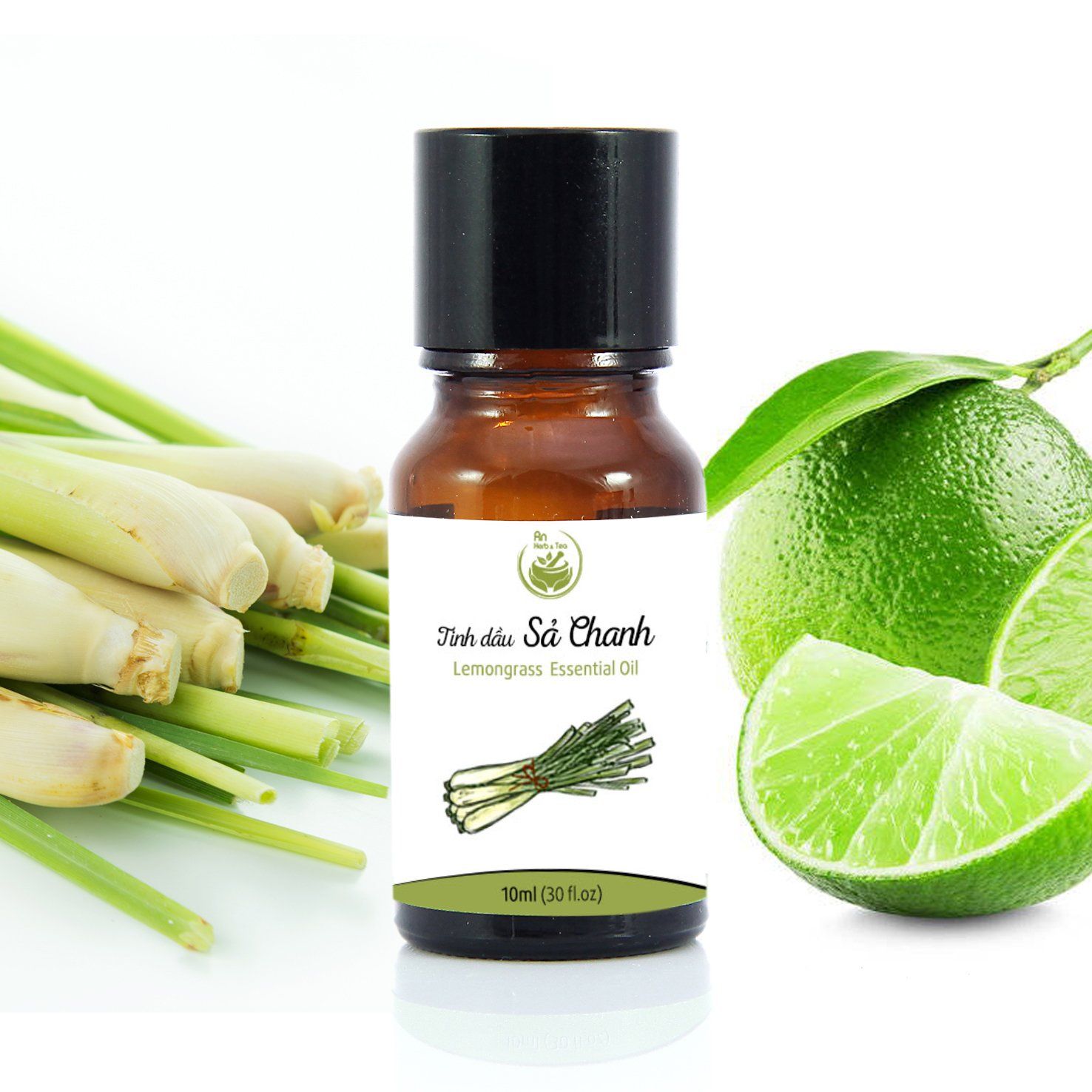 Tinh Dầu Thiên Nhiên Sả Chanh An Herb & Tea 10ml