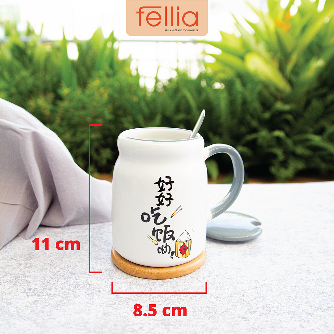 Ly sứ hàn quốc Fellia cao cấp 330ml _FEL10910