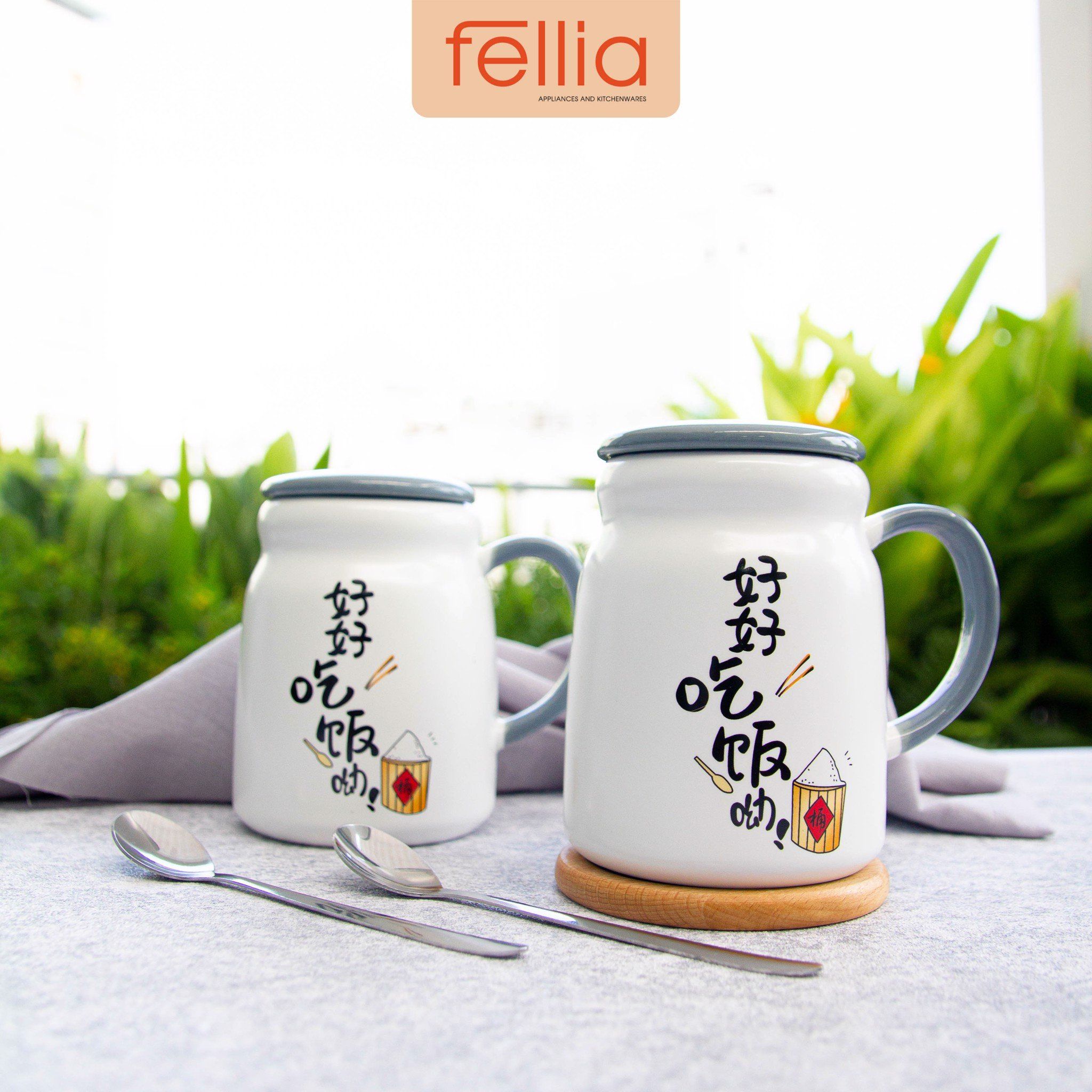 Ly sứ hàn quốc Fellia cao cấp 330ml _FEL10910