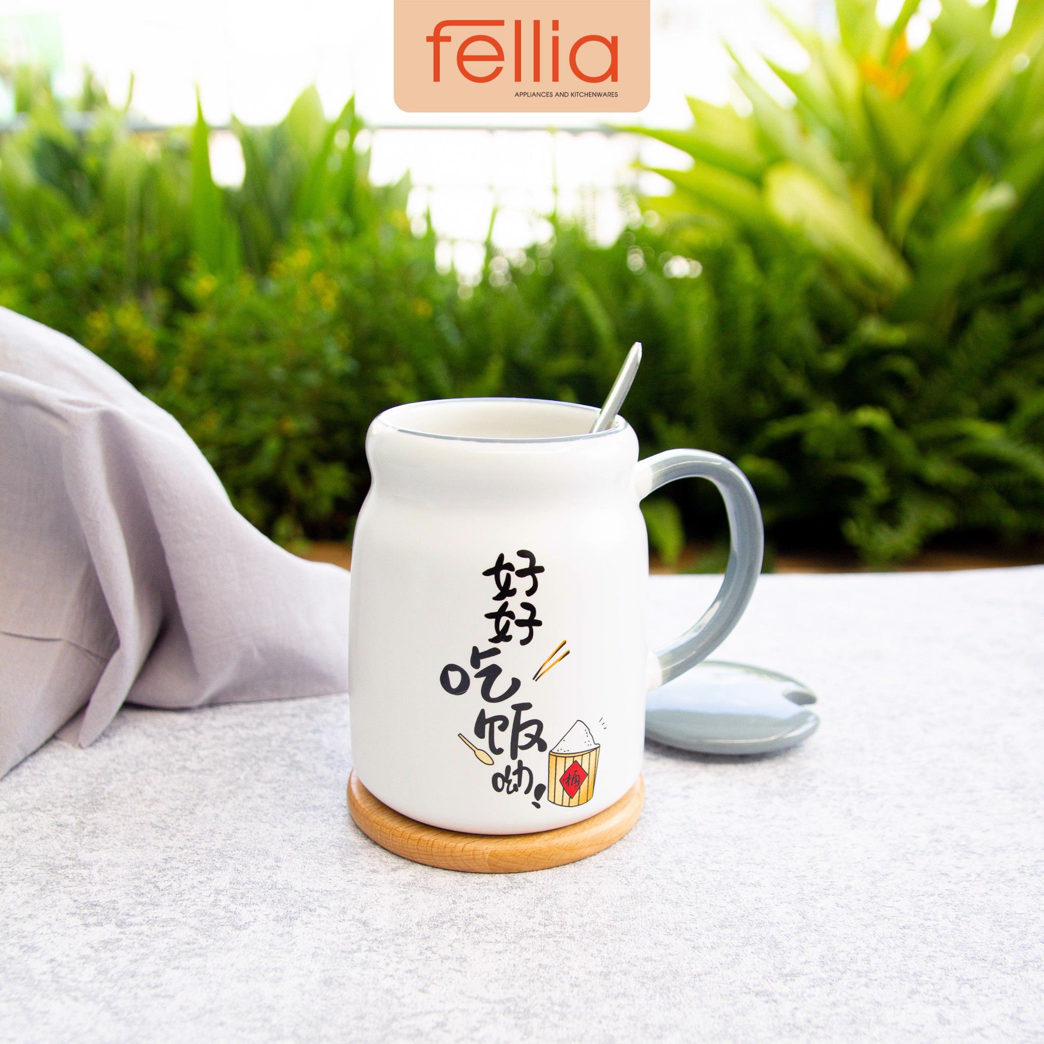 Ly sứ hàn quốc Fellia cao cấp 330ml _FEL10910