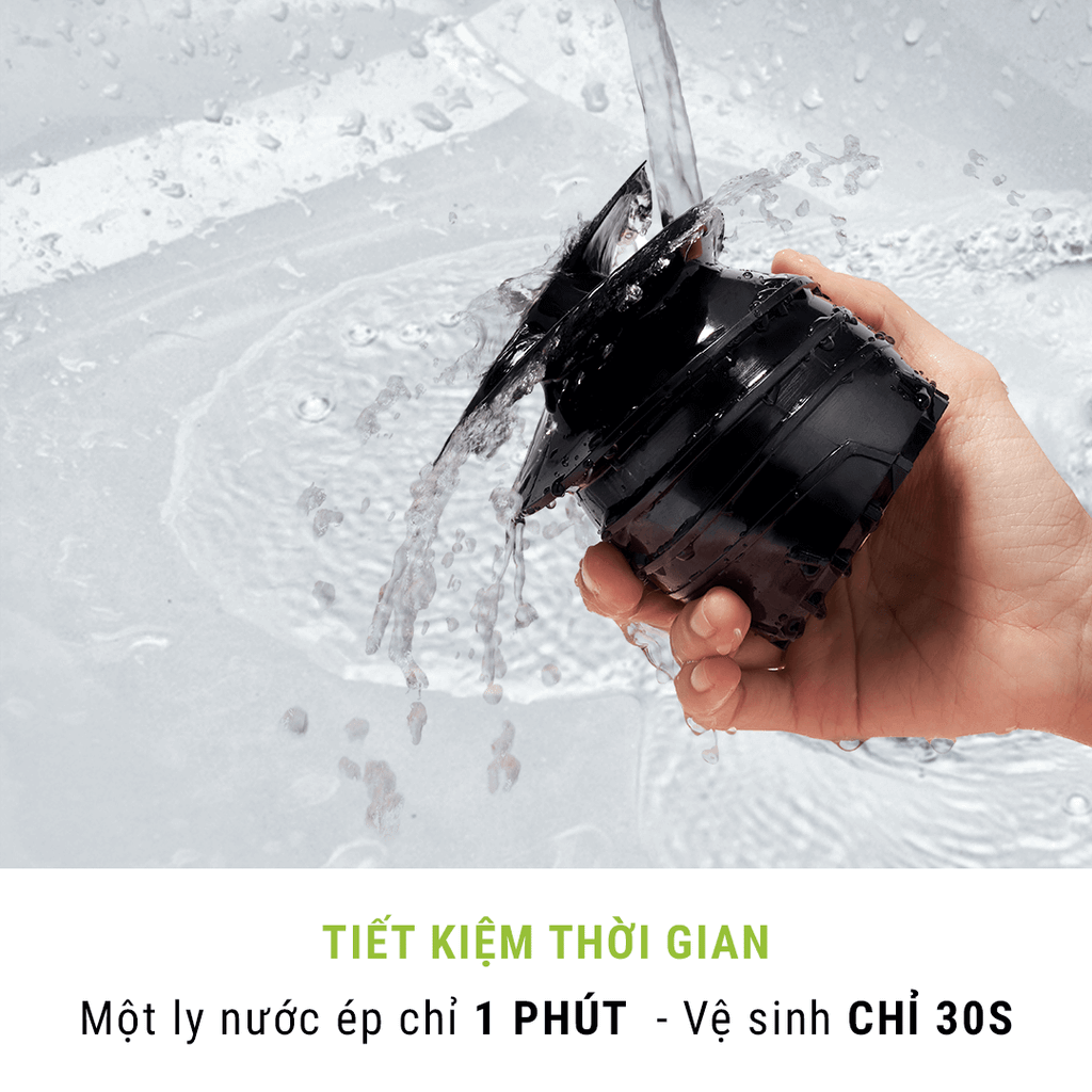 Máy ép chậm Fellia S264 (200W) - Vàng/Đen