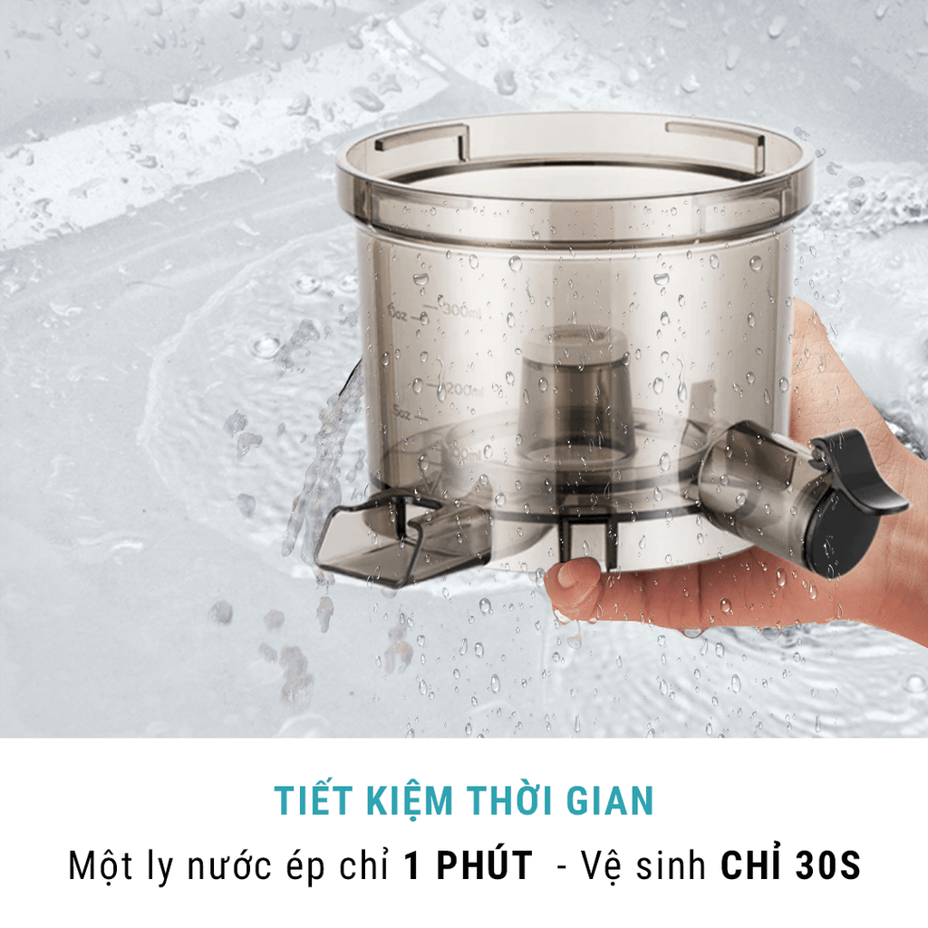 Máy ép chậm Fellia S265 (250W) - màu xám/đen