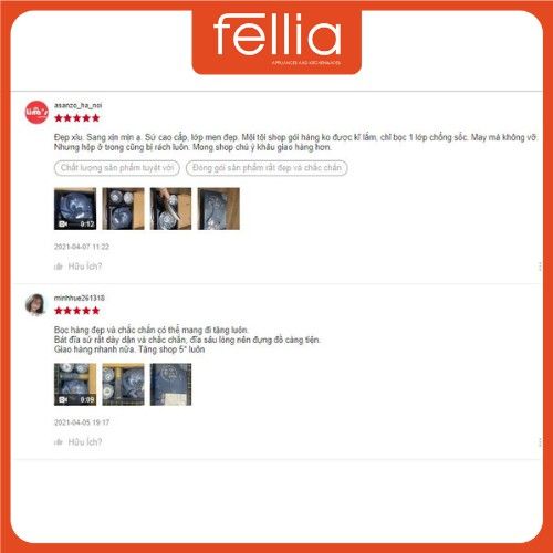 Combo 2 bộ (6 chén, 4 muỗng, 2 đĩa, 6 đũa tre hoạt tính) cao cấp Fellia 844910440