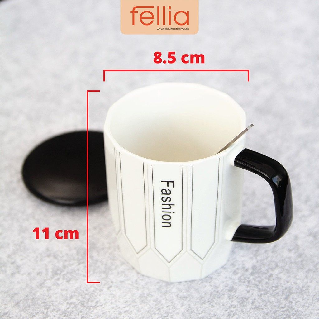 Ly sứ Fashion Life cao cấp Fellia_TRẮNG_ JSD1071