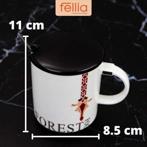 Ly sứ Forest Fog cao cấp Fellia_TRẮNG_ JSD1062