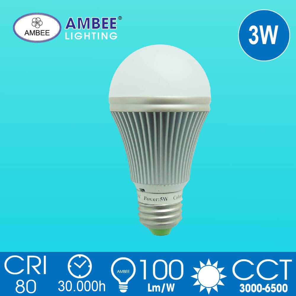 Đèn LED Bulb Nhôm Dày 3W