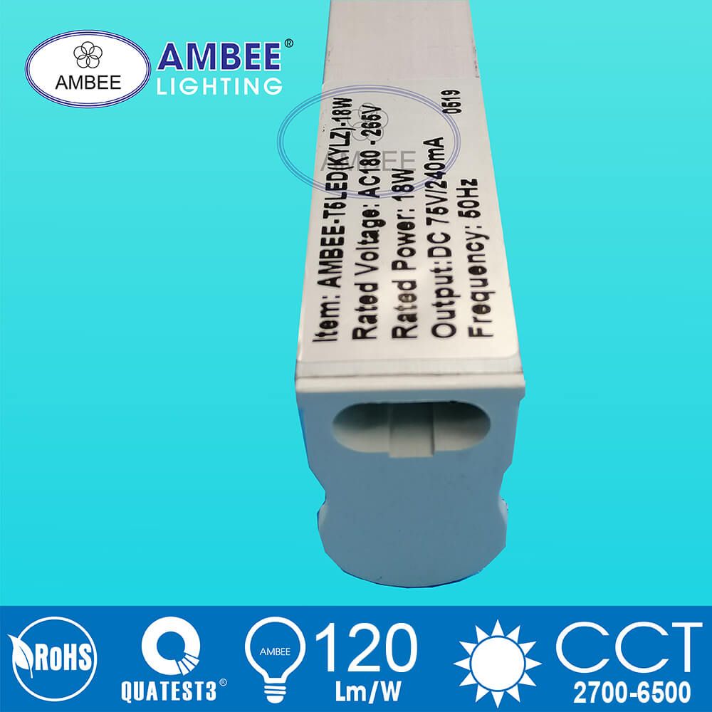 Tube LED T5 without reflector integrated 0m6 9W