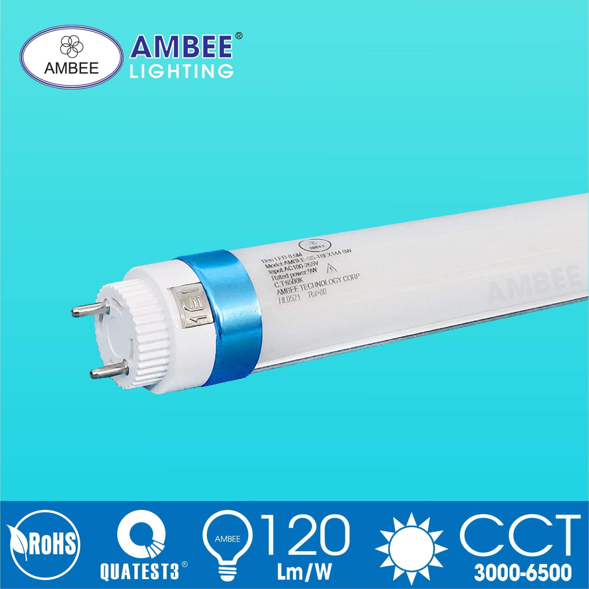 Led Tube Light 0m6 9W 144 Pcs