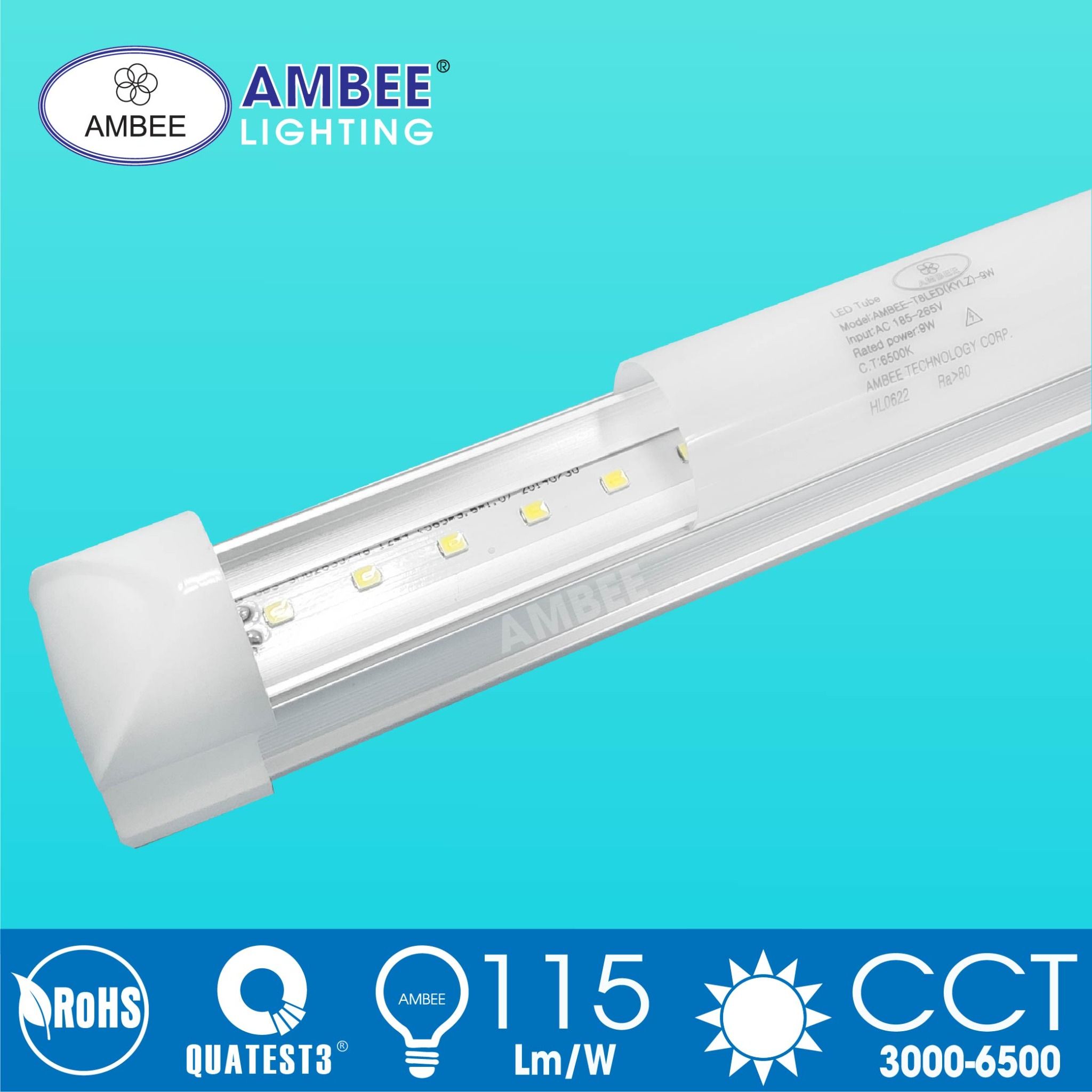 Bộ Đèn Led T8 Không Chóa 0m6 9w