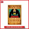 Poster truy nã Brook (Timeskip) - One Piece