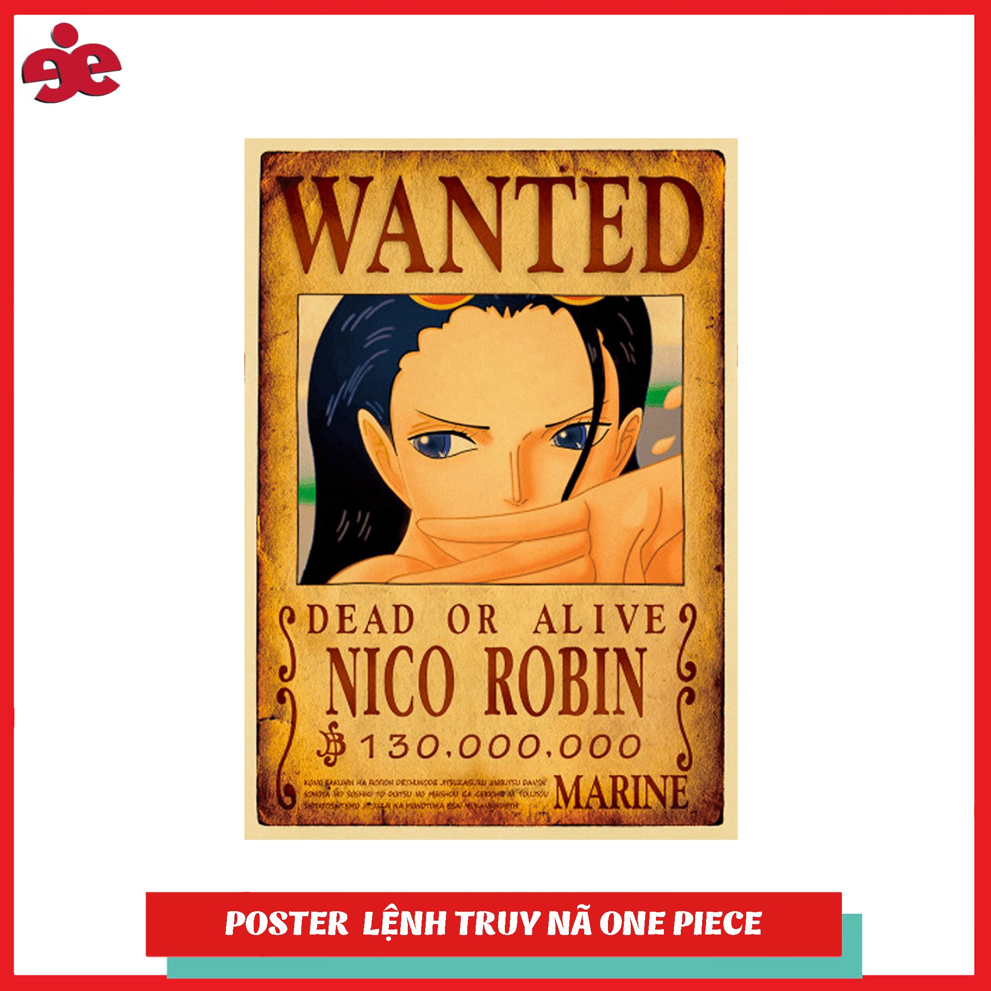 Poster truy nã Nico Robin (Timeskip) - One Piece