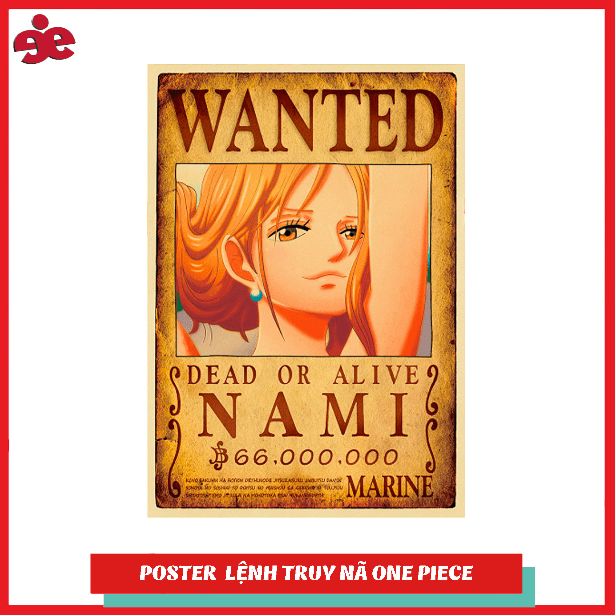 Poster truy nã Nami (Timeskip) - One Piece