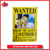 Thẻ bài One Piece phản quang 7 màu  nhân vật CAVENDISH hot 2020