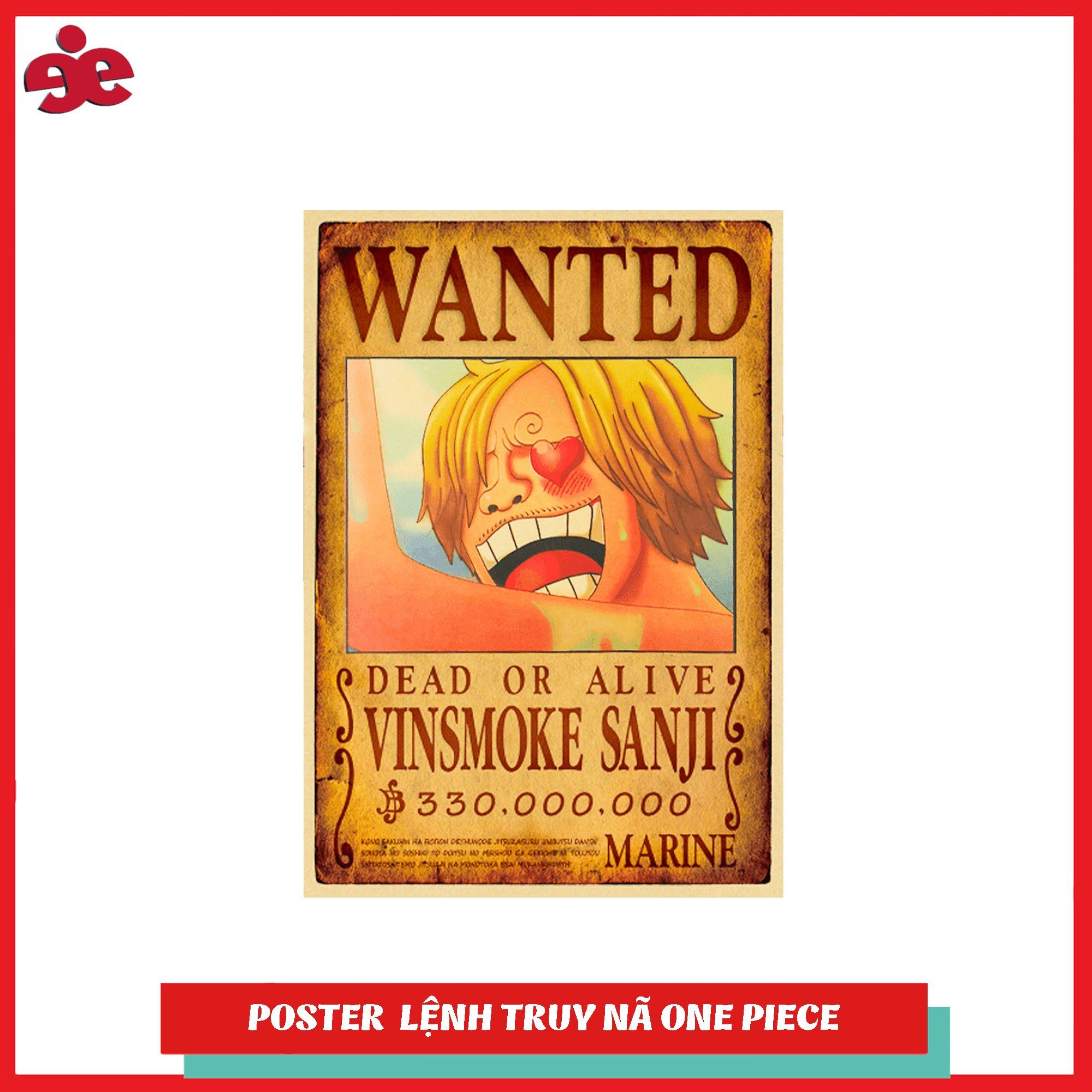 Poster truy nã Vinsmoke Sanji (Timeskip) - One Piece