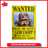 Thẻ bài One Piece phản quang 7 màu  nhân vật GOD USOPP hot 2020