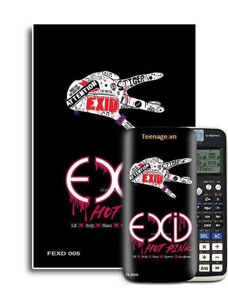 Decal trang trí máy tính Casio/Vinacal Fans EXID 005