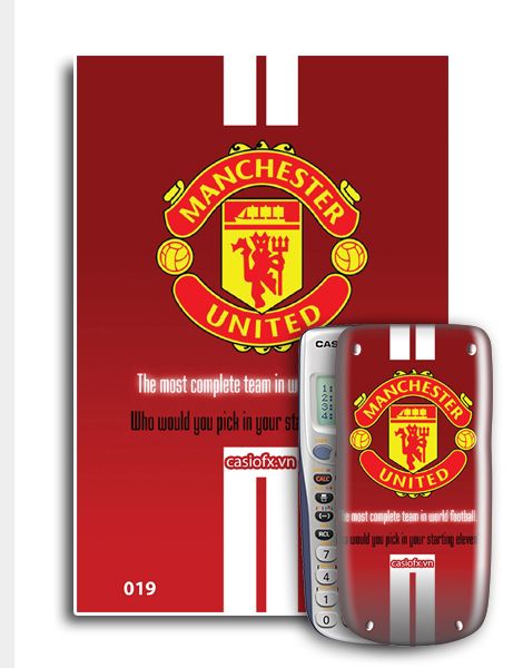 Decal máy tính Casio CLB Manchester United 019