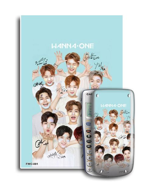 Decal/skin trang trí máy tính Casio/vinacal Fan Wanna-One 001