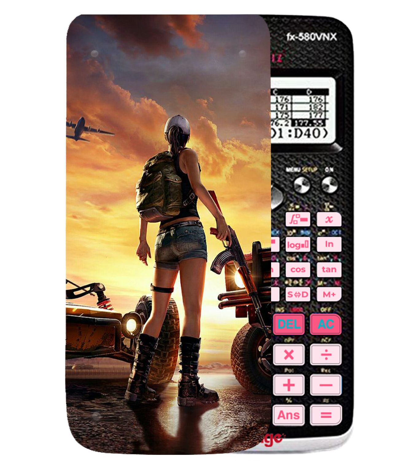 Ốp máy tính Casio FX 580 VNX game Pubg 003