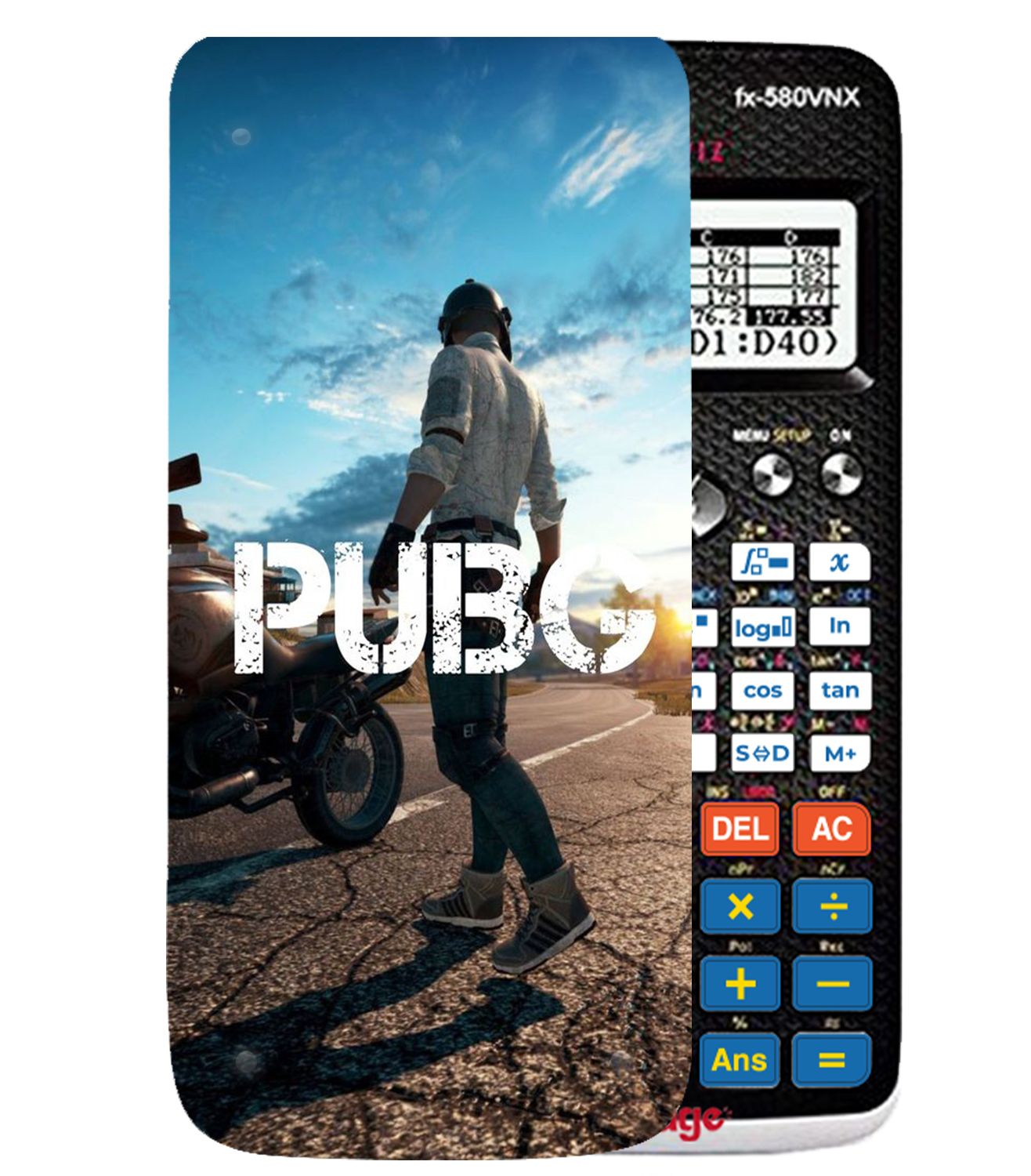 Ốp máy tính Casio FX 580 VNX game Pubg 007