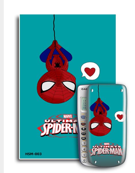 Decal máy tính Casio spider-man 003