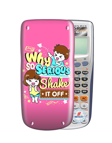 Nắp máy tính Casio Cute slogan 025