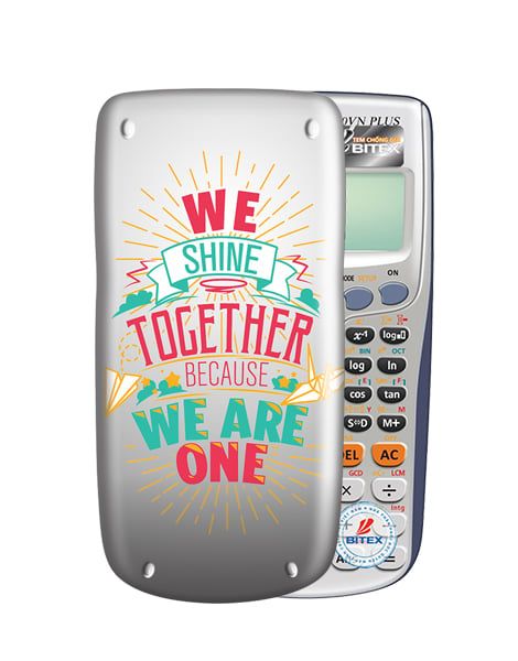 Nắp máy tính Casio Cute slogan 028