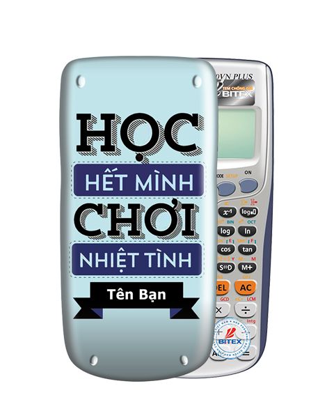 Nắp máy tính Casio Cute slogan 035