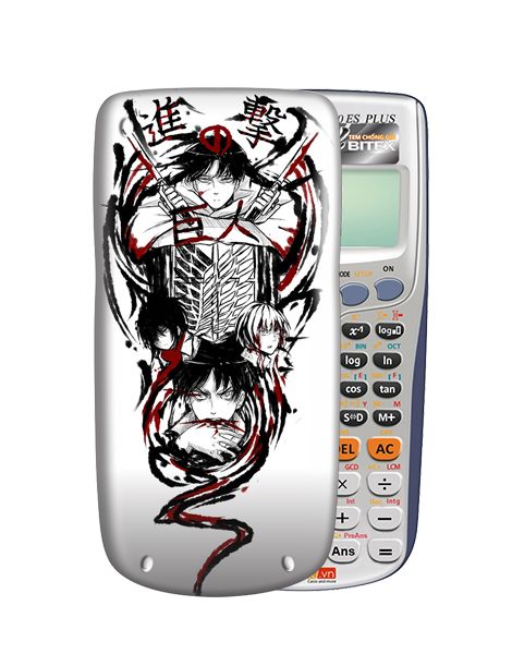 Nắp máy tính Casio Attack On Titan 010