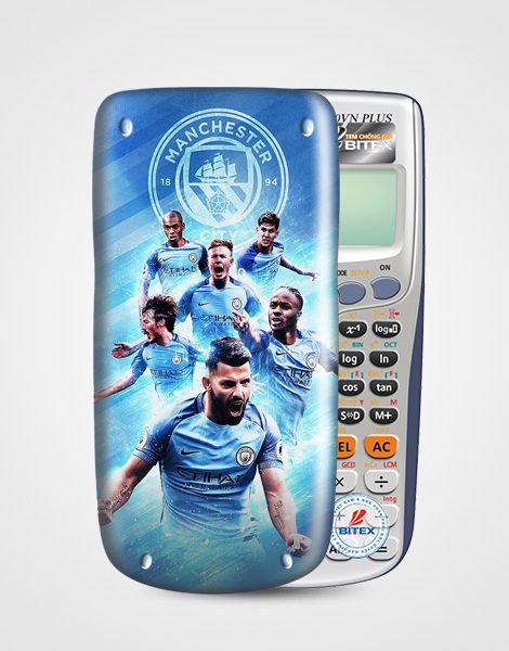 Nắp máy tính Casio CLB Manchester City 001