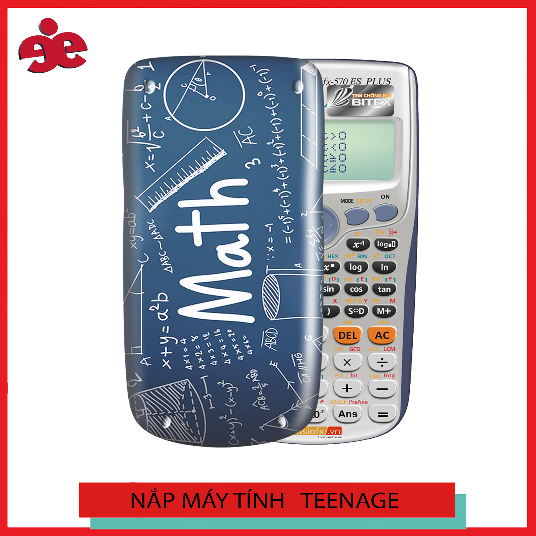 Nắp máy tính Casio Cute slogan 079