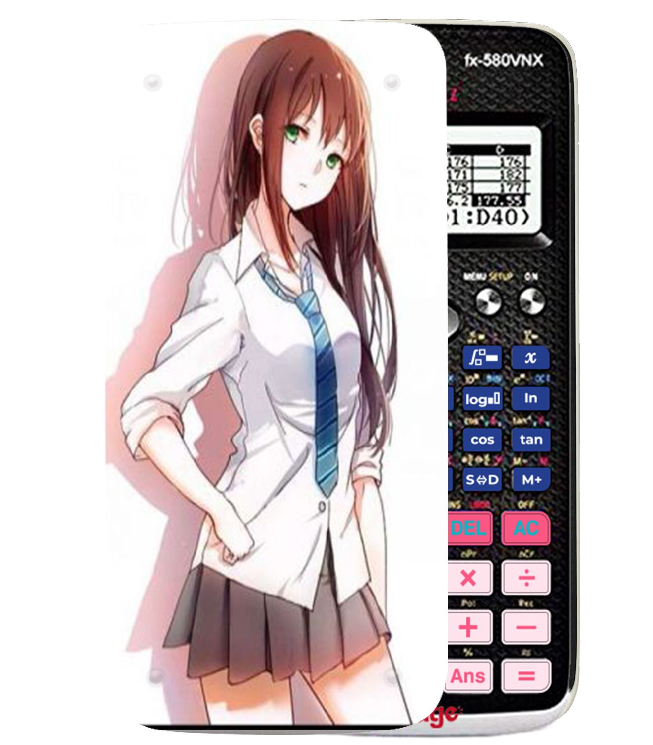 Ốp máy tính Casio FX 580 VNX Nhân vật Anime TAM 054