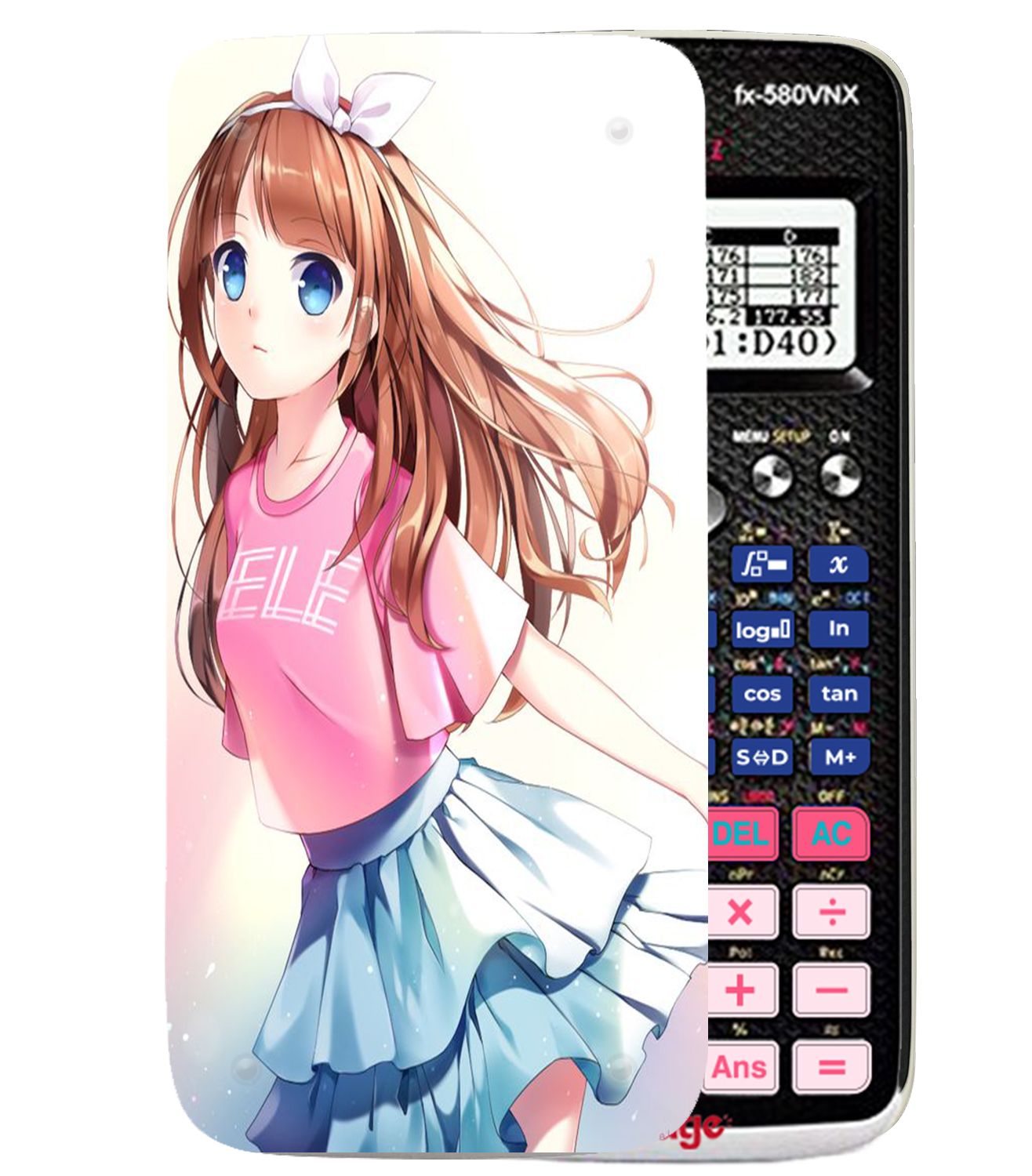 Ốp máy tính Casio FX 580 VNX Nhân vật Anime TAM 055