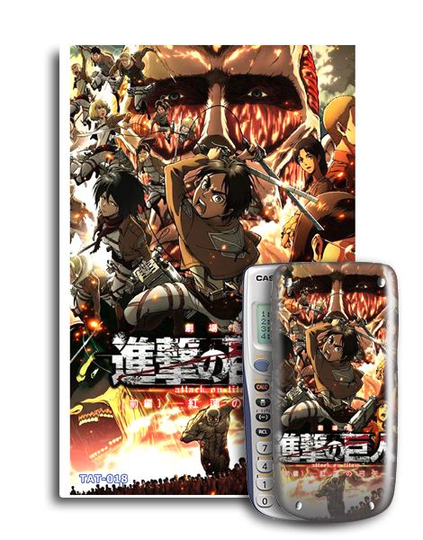 Decal máy tính Casio Nhân vật truyện tranh Attack on Titan 018