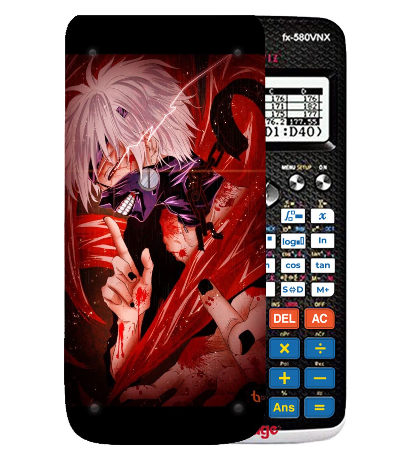 Ốp máy tính Casio FX 580 VNX Tokyo Ghoul 048