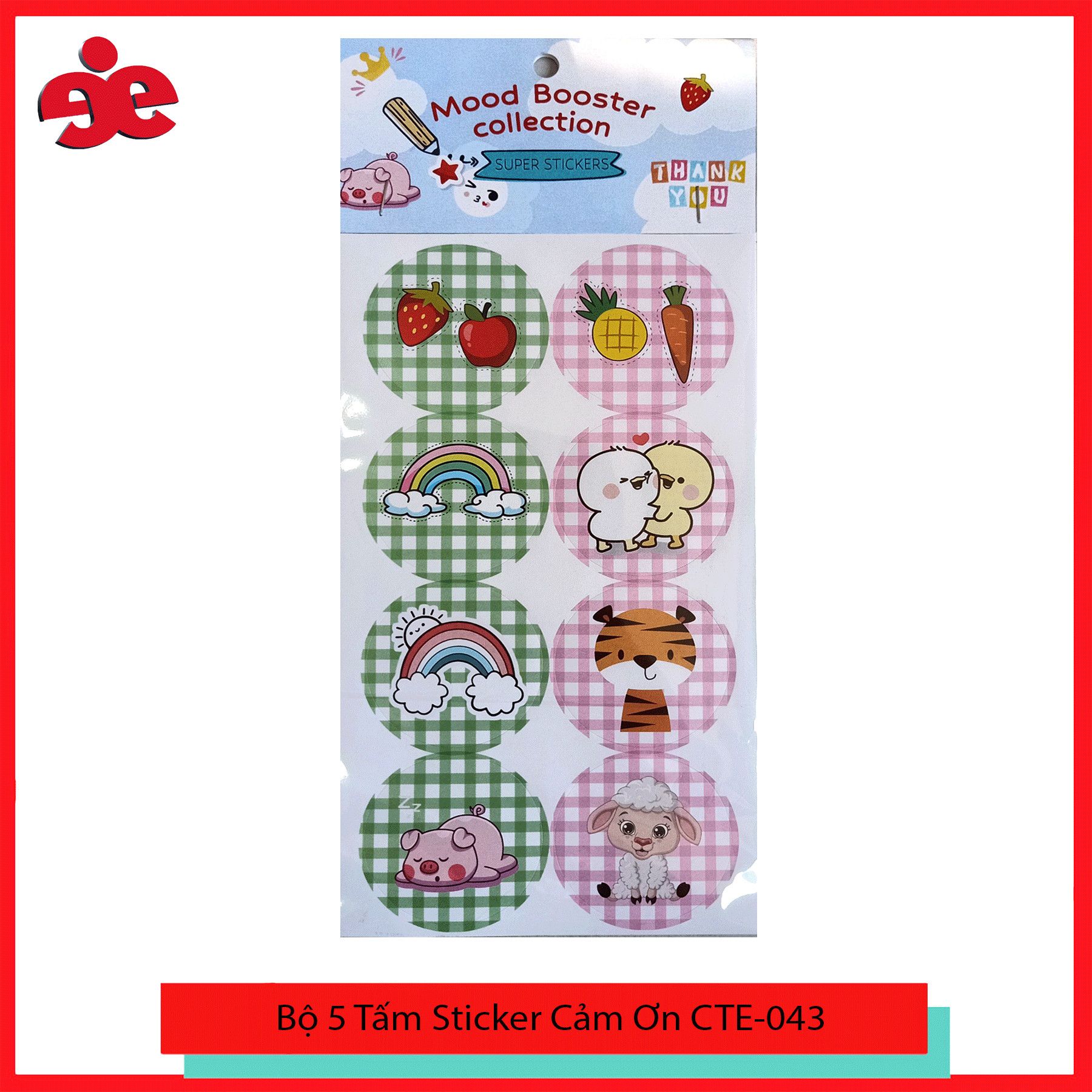 Set 40 hình sticker cảm ơn CTE 040 -Nhãn dán niêm phong hoặc trang trí.