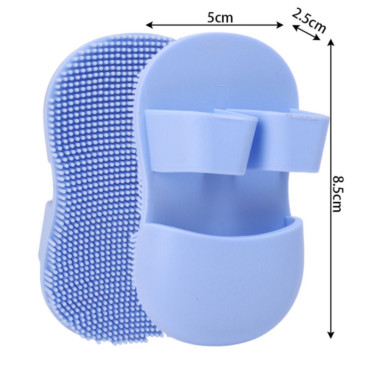 Bàn chải rửa mặt silicon - Bàn chải tẩy tế bào chết làm sạch lỗ chân lông nhỏ gọn - A84