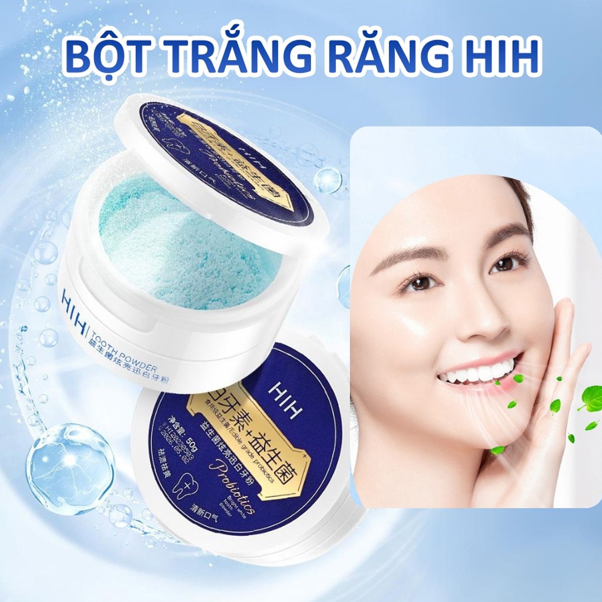 Bột Trắng Răng HIH Hiệu Quả Nhanh Chính Hãng 50g - T361