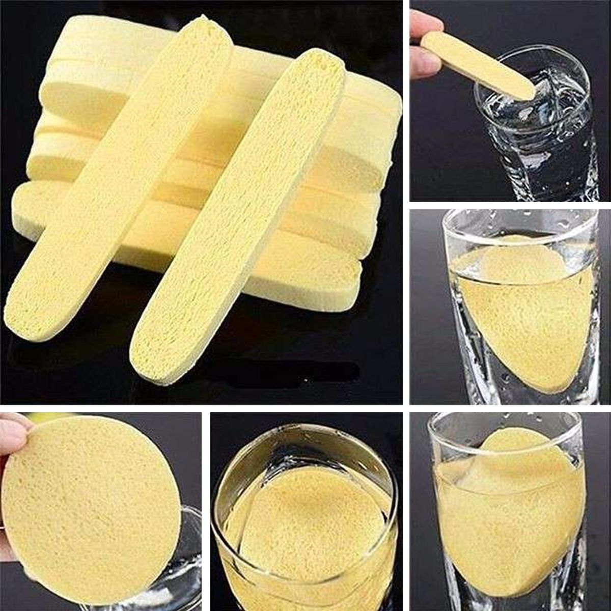 Sét 12 Miếng Bông Mút Nở Rửa Mặt Chivey - U93