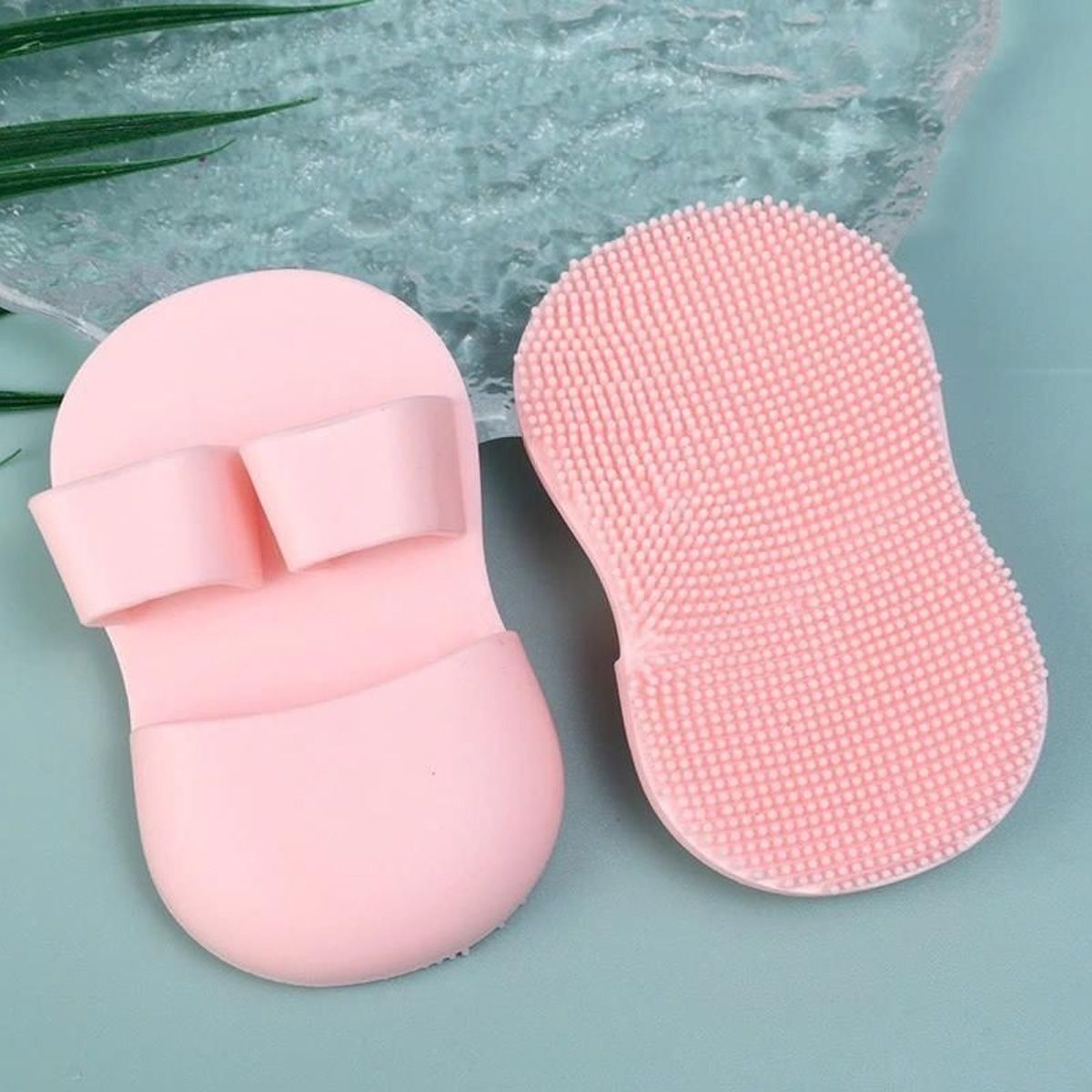 Bàn chải rửa mặt silicon - Bàn chải tẩy tế bào chết làm sạch lỗ chân lông nhỏ gọn - A84