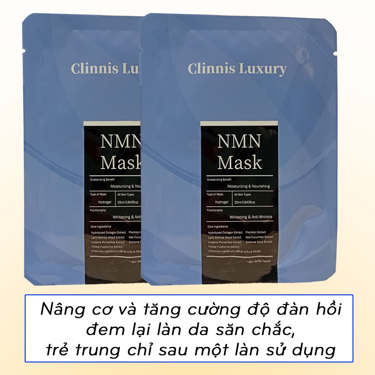 Hộp 10 cái mặt nạ NMN Clinnis Luxury