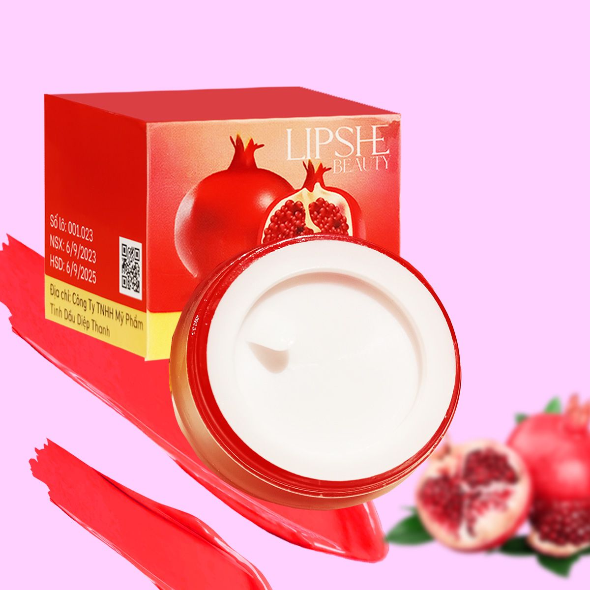 Son dưỡng môi collagen lựu đỏ 5g giúp dưỡng ẩm và làm mềm môi hiệu quả