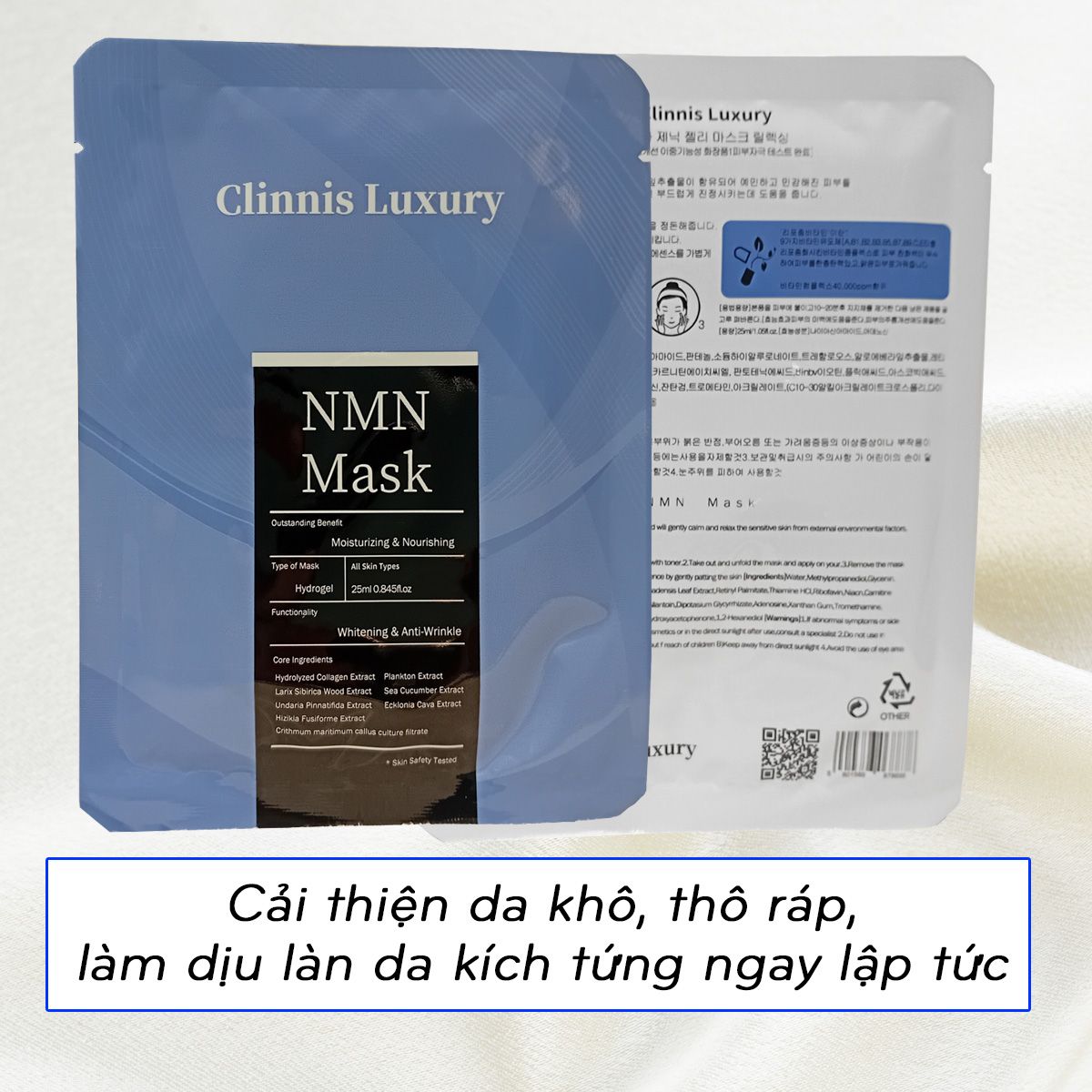 Hộp 10 cái mặt nạ NMN Clinnis Luxury