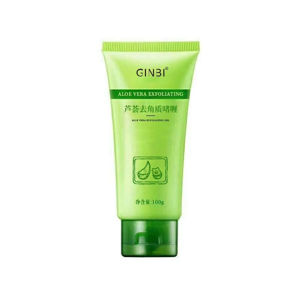 Tẩy tế bào chết da mặt chiết xuất nha đam Ginbi 100g giúp tẩy da chết phù hợp mọi loại da - A12