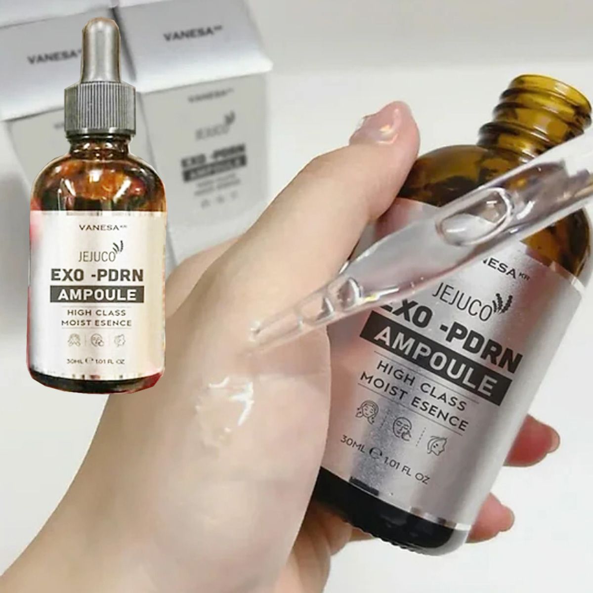 Serum trắng da VANESA EXO-PDRN dung tích 30ml trẻ hoá da, ngừa mụn - V34